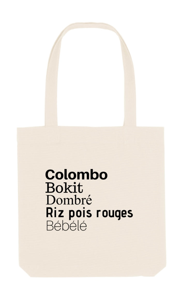 Tote bag épais « plats d’Antan »