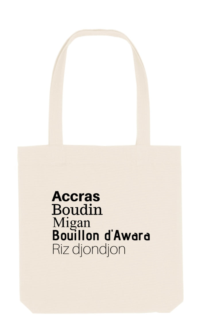 Tote bag épais « plats d’Antan 2 »