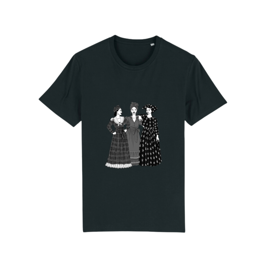 Tee-shirt Noir « Antillaises Antan Lontan »
