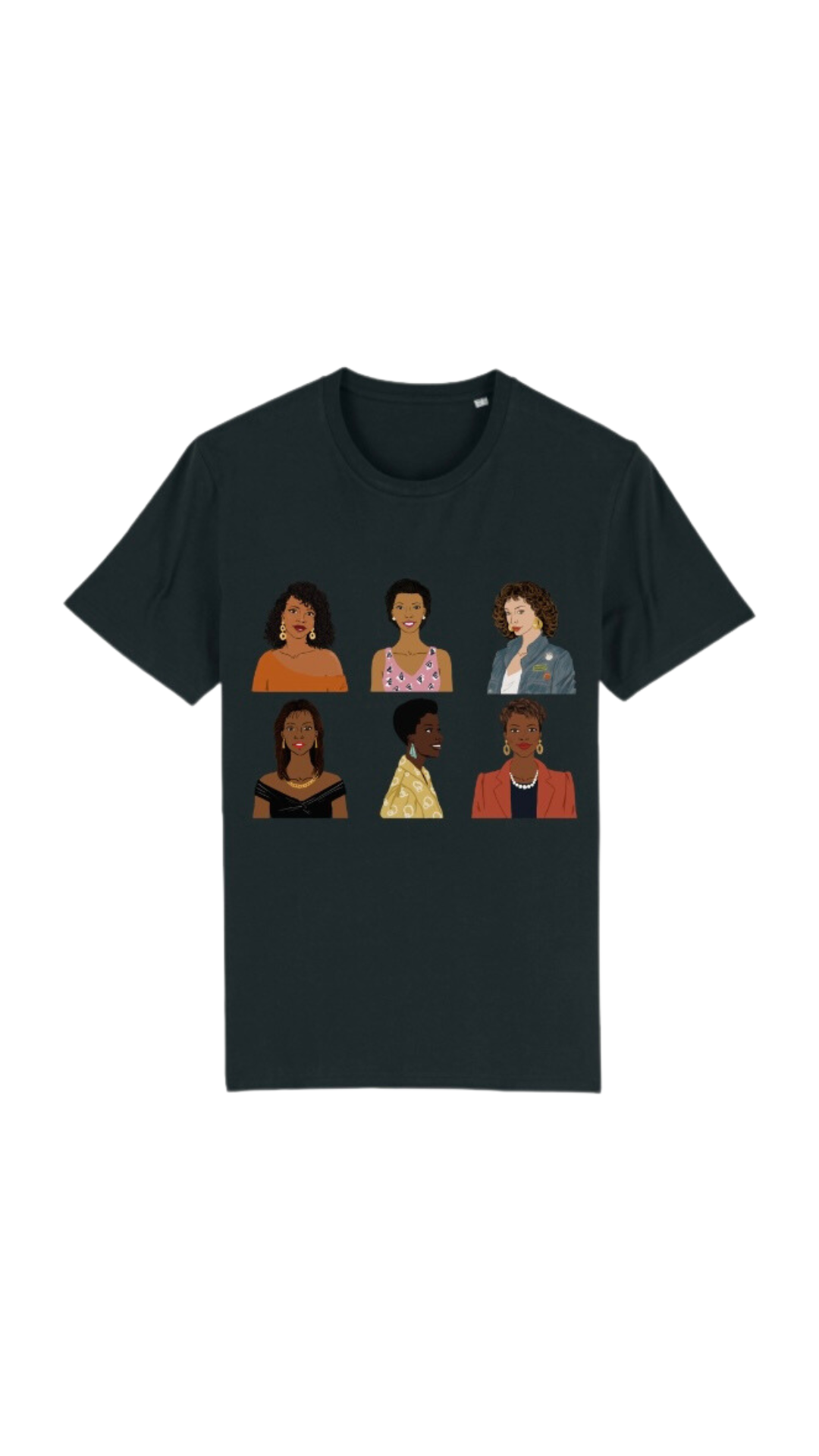 Tee-shirt Noir Femmes Antillaises