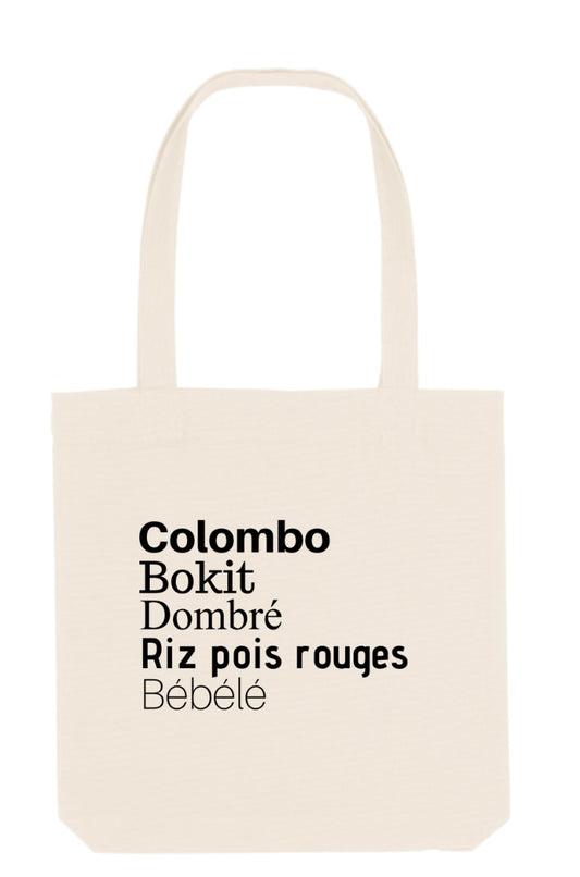 Tote bag épais « plats d’Antan »