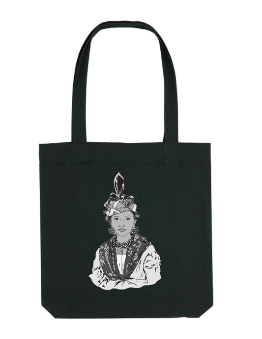 Tote bag épais noir Man Fidélia