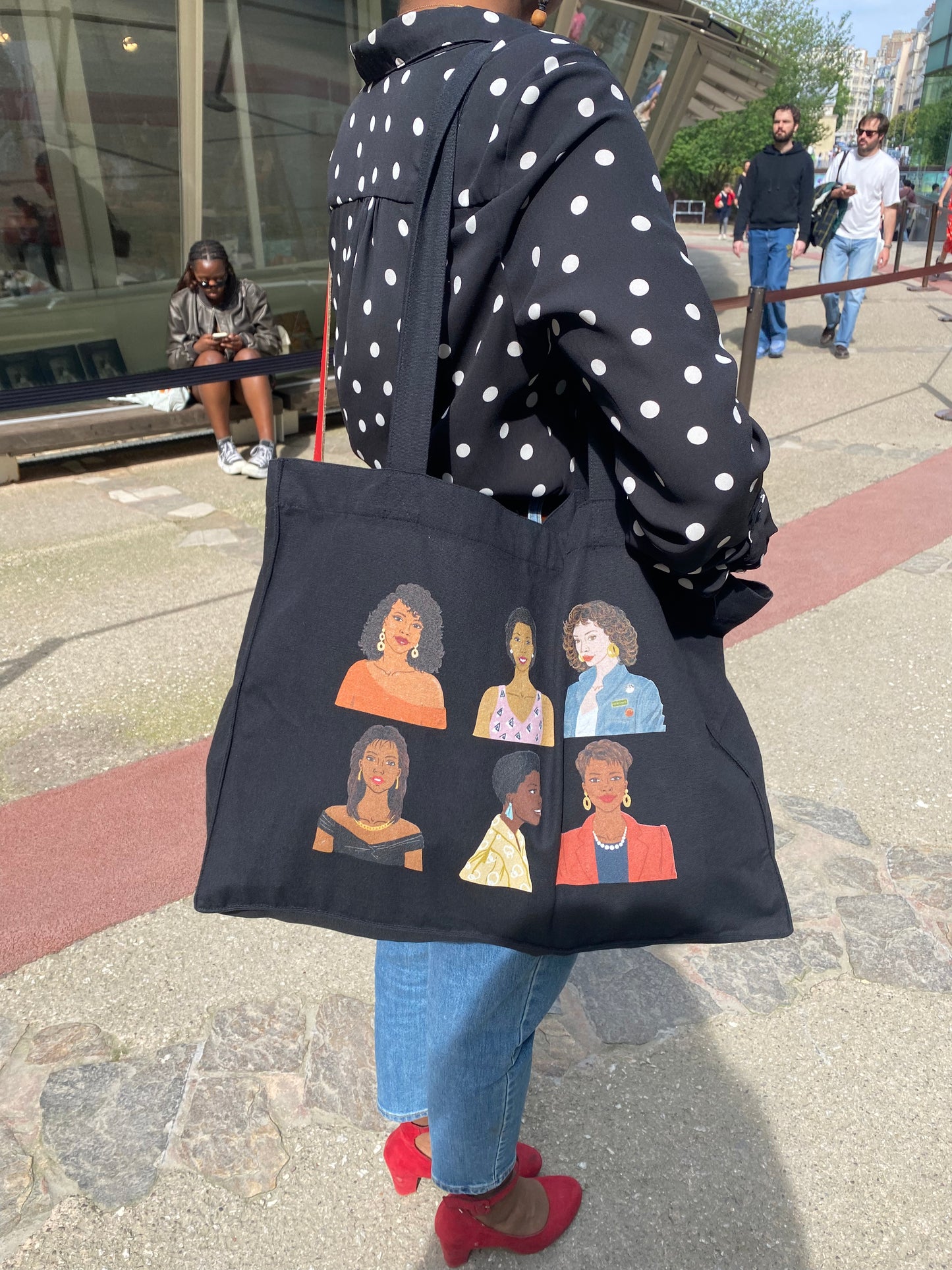 Sac Cabas Noir "Femmes Antillaises 80s-90s"