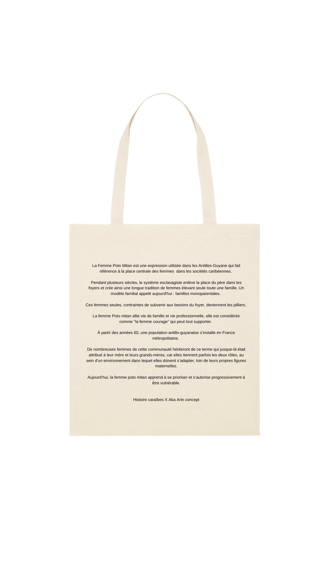 Tote bag écru Fanm Fo