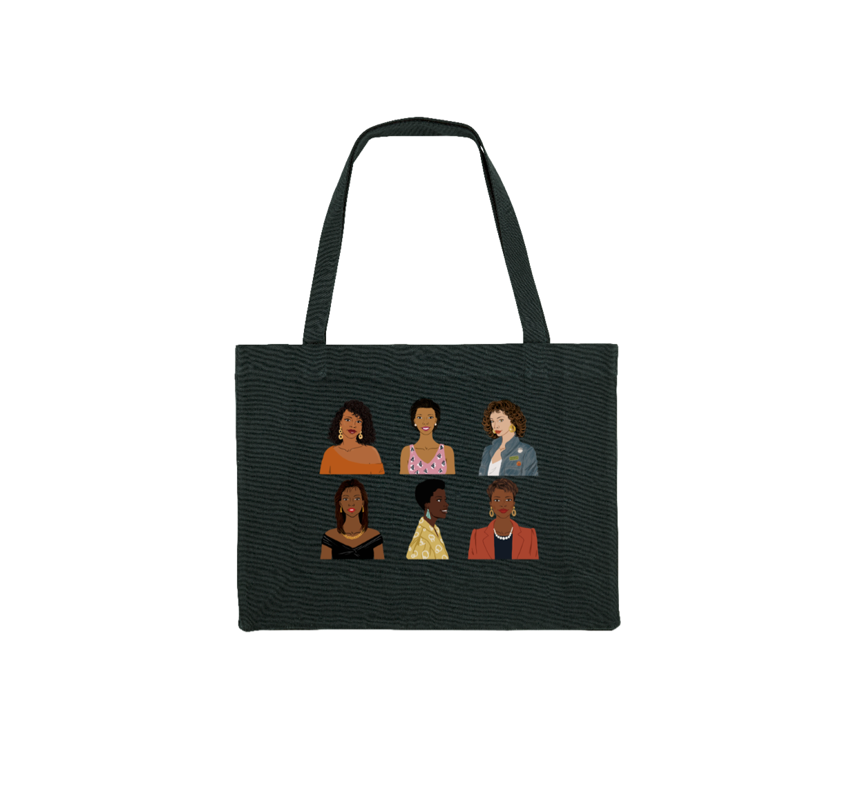 Sac Cabas Noir "Femmes Antillaises 80s-90s"